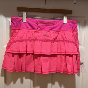 🦄Lululemon 10 Pace Setter Skirt Pinkalicious Rear Pleats